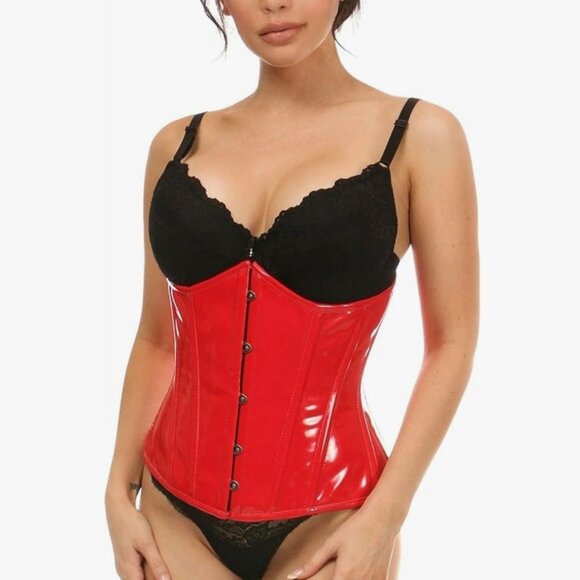 Red Pvc underbust corset - perfect for valentine's ❤️ - Picture 1 of 4